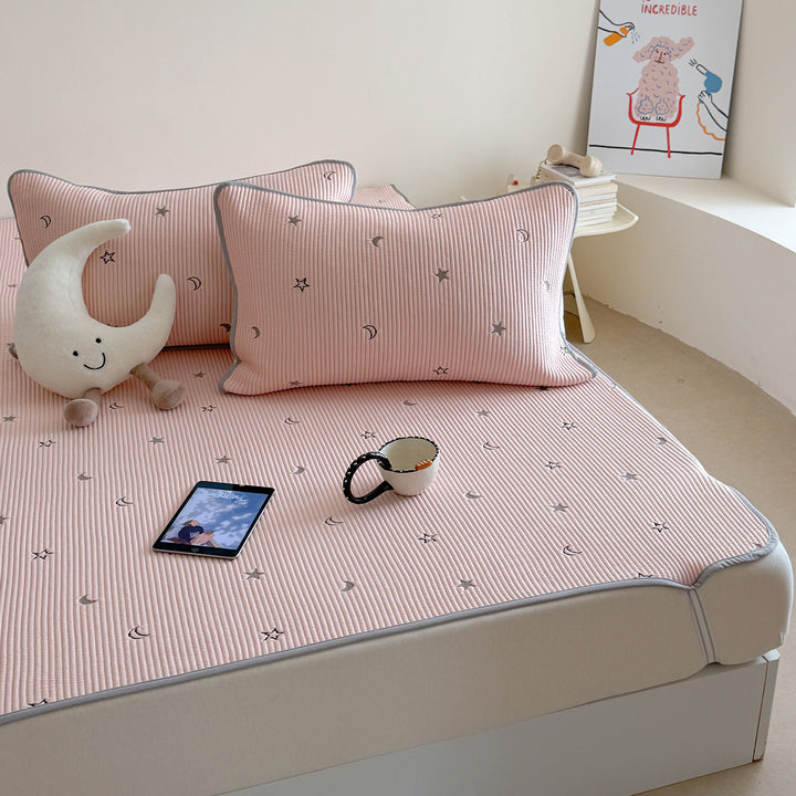 Star Moon Ice Silk Pad Set Pink