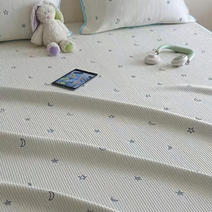 Star Moon Ice Silk Pad Set White