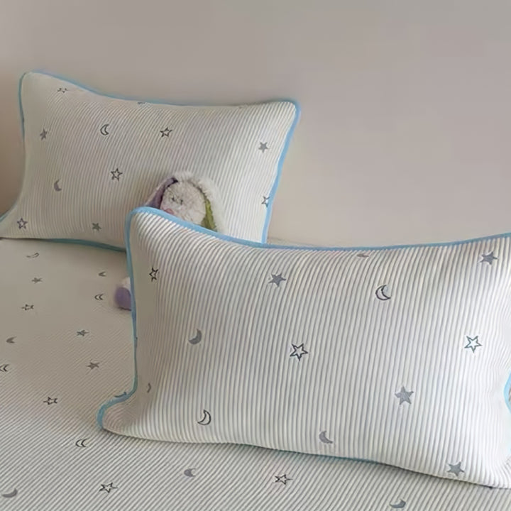 Star Moon Ice Silk Pad Set White