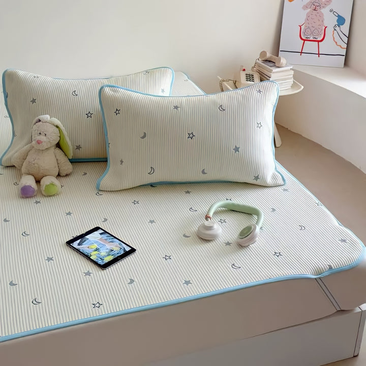 Star Moon Ice Silk Pad Set White
