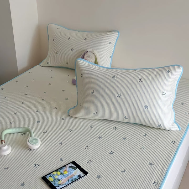 Star Moon Ice Silk Pad Set White