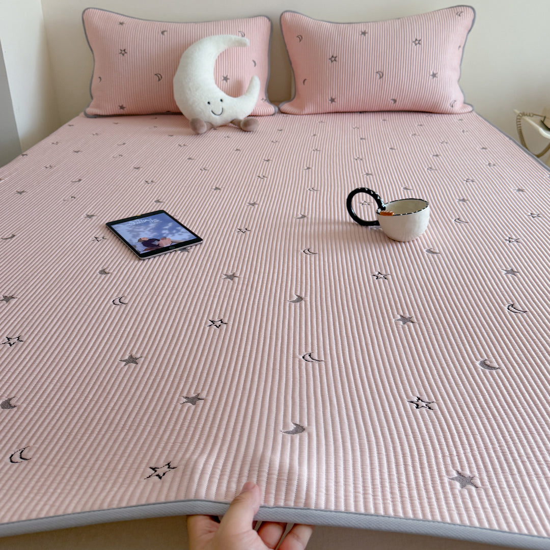 Star Moon Ice Silk Pad Set Pink