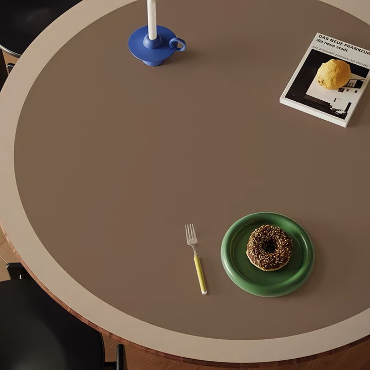 Two-Tone Round Placemat - Coffee