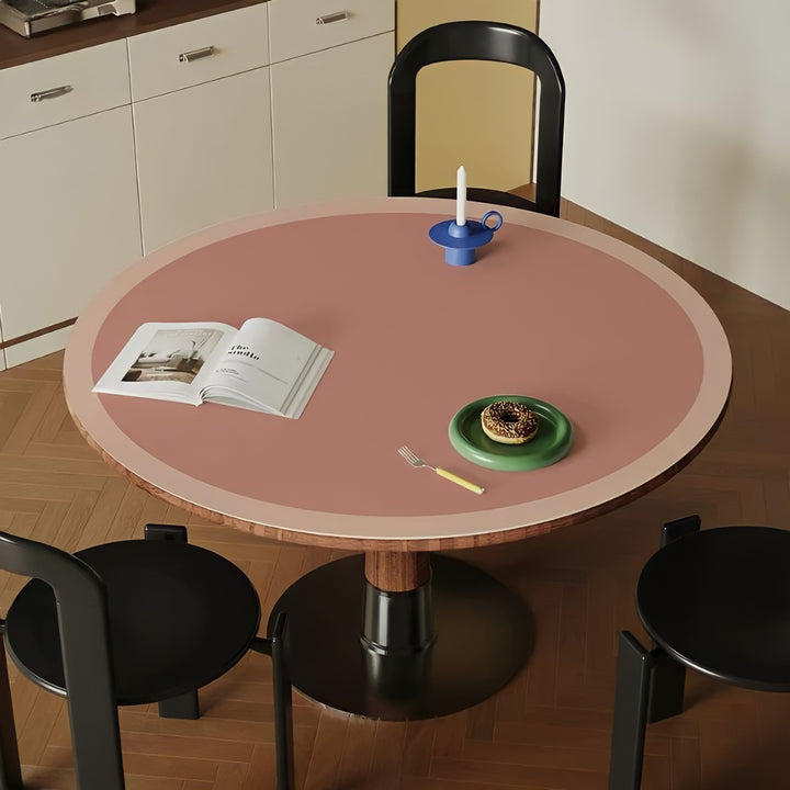 Bicolor Round Placemat - Pink