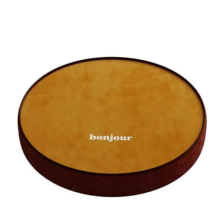 bonjourロゴ バイカラーラウンドクッション