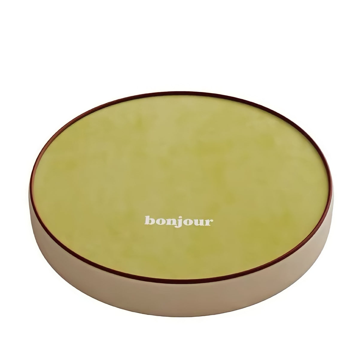 bonjourロゴ バイカラーラウンドクッション