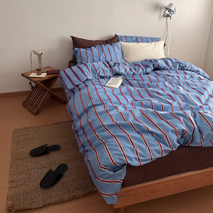 シンプルストライプ寝具セット