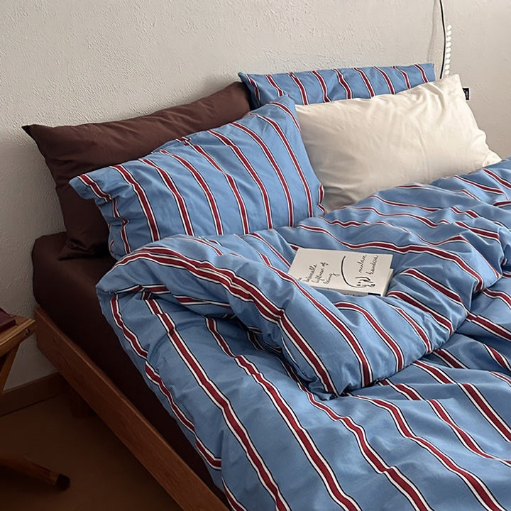 シンプルストライプ寝具セット