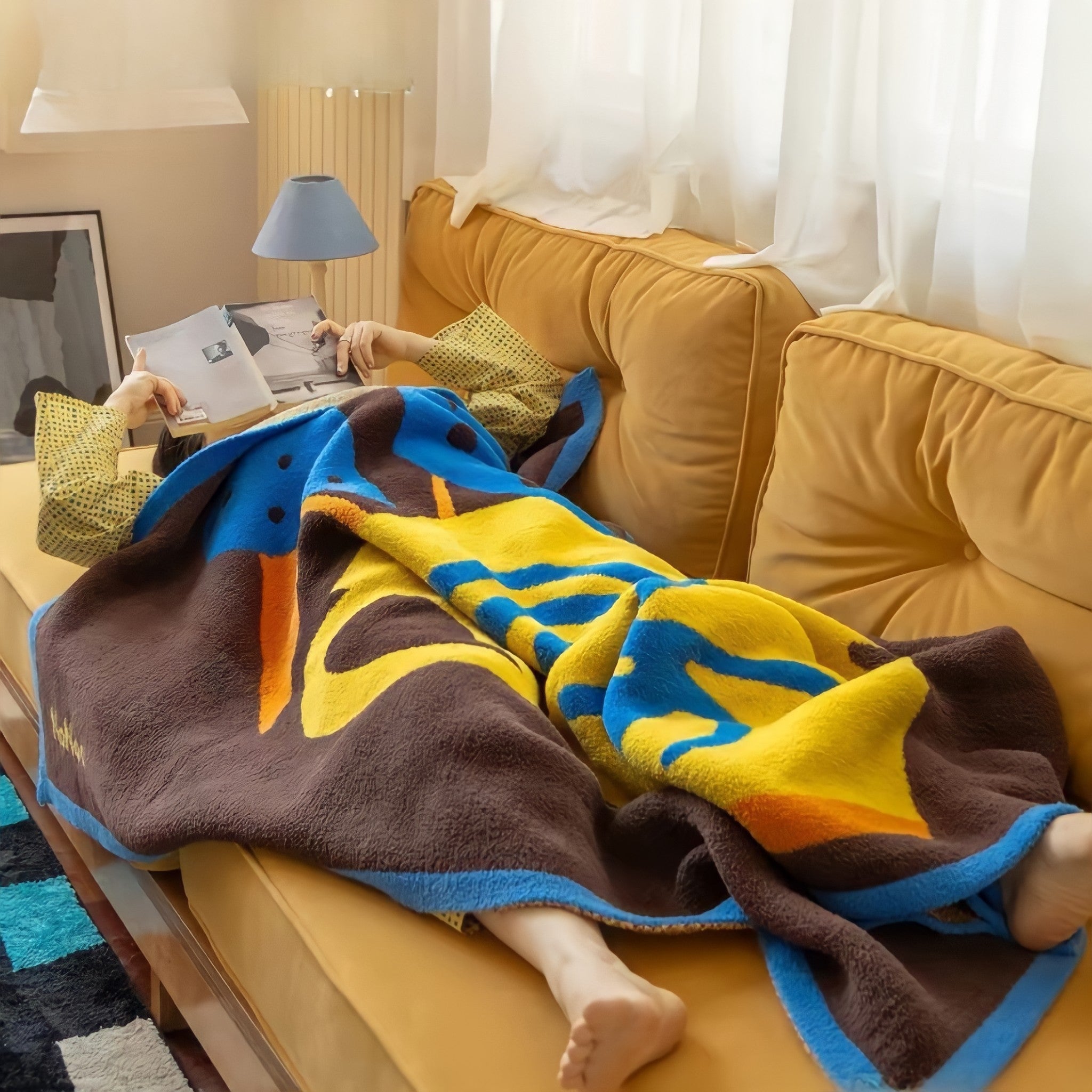 Totem Base Fleece Fabric Blanket