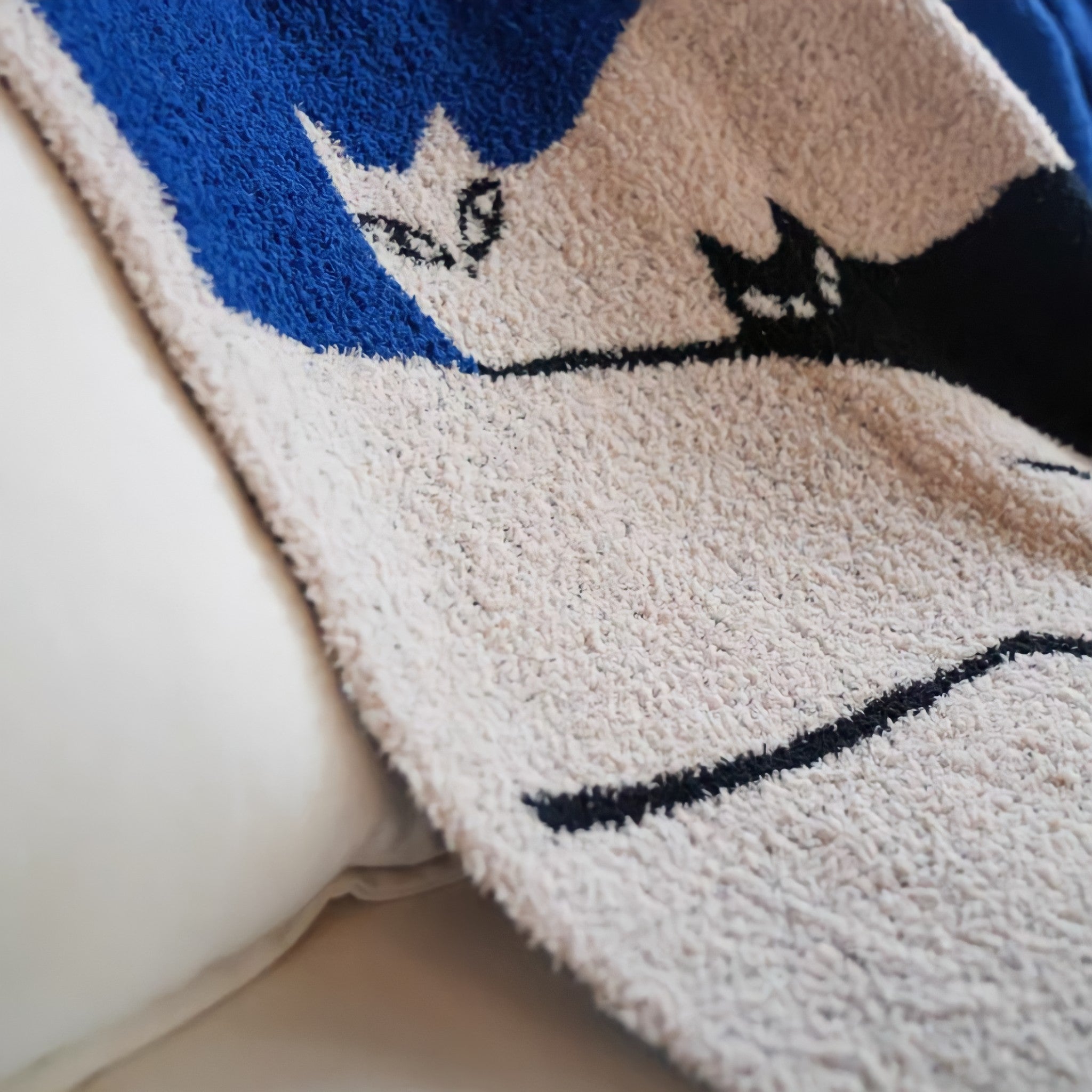 Art Cat Fleece Fabric Blanket
