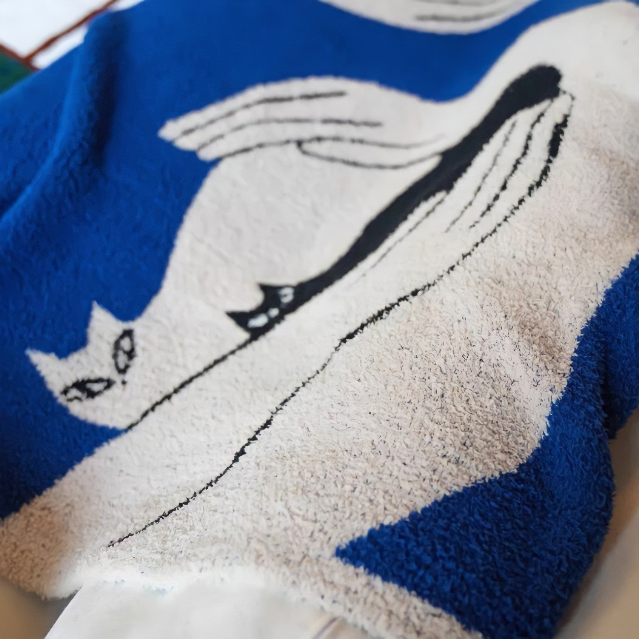 Art Cat Fleece Fabric Blanket