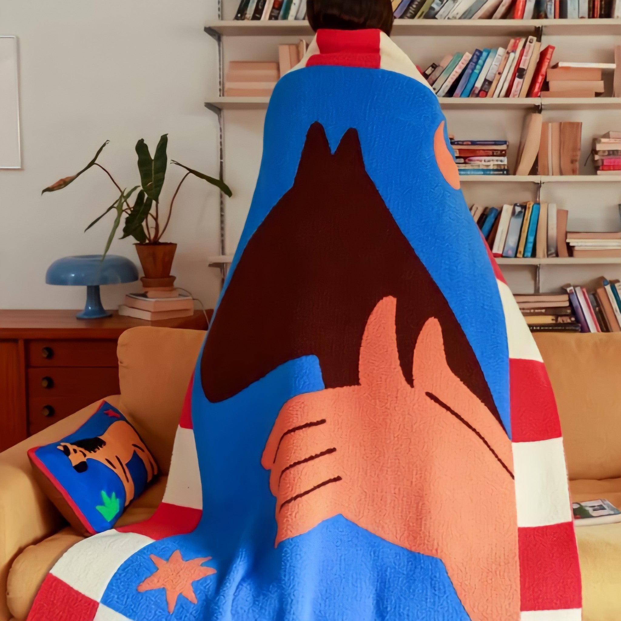 Shadow Horse Fleece Fabric Blanket