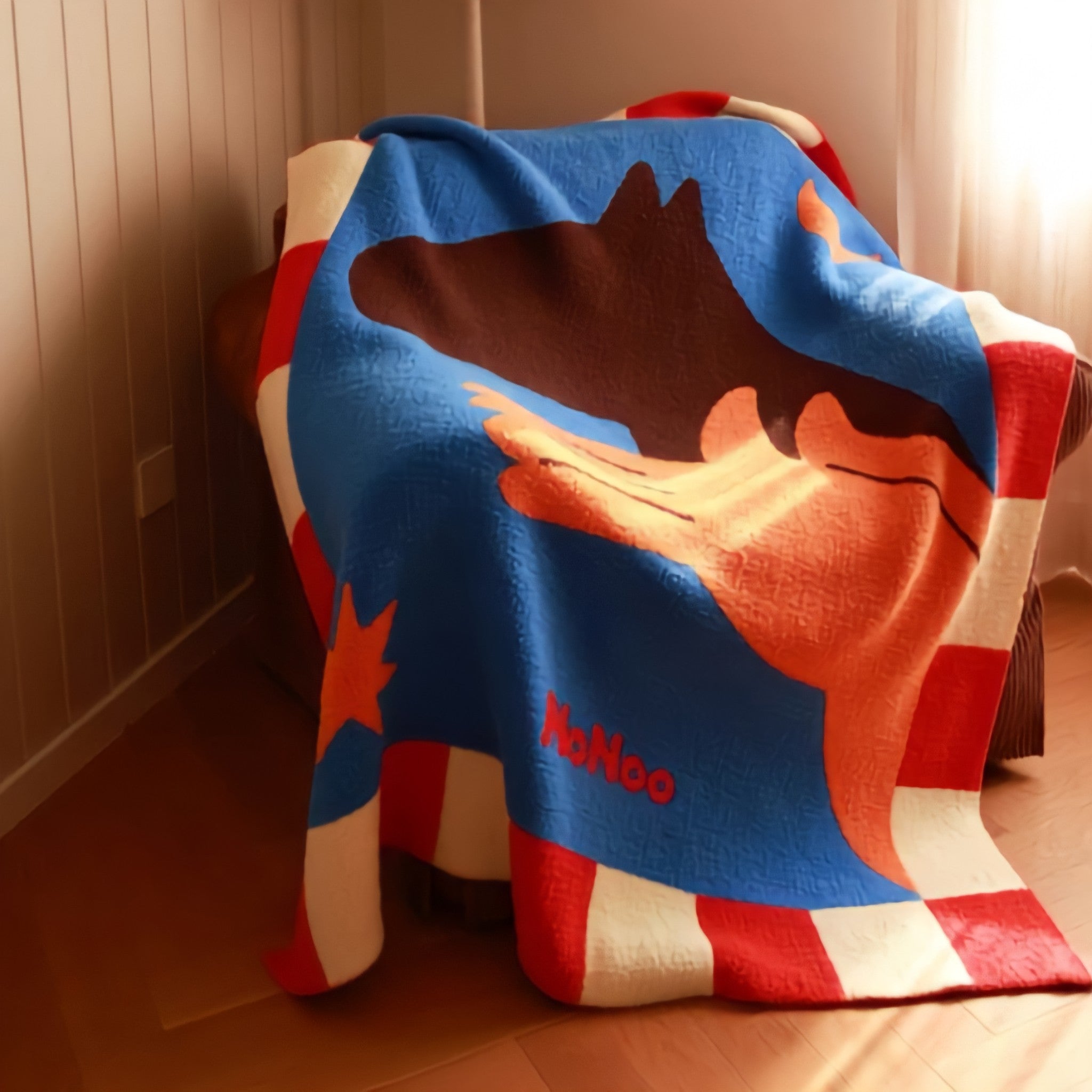 Shadow Horse Fleece Fabric Blanket