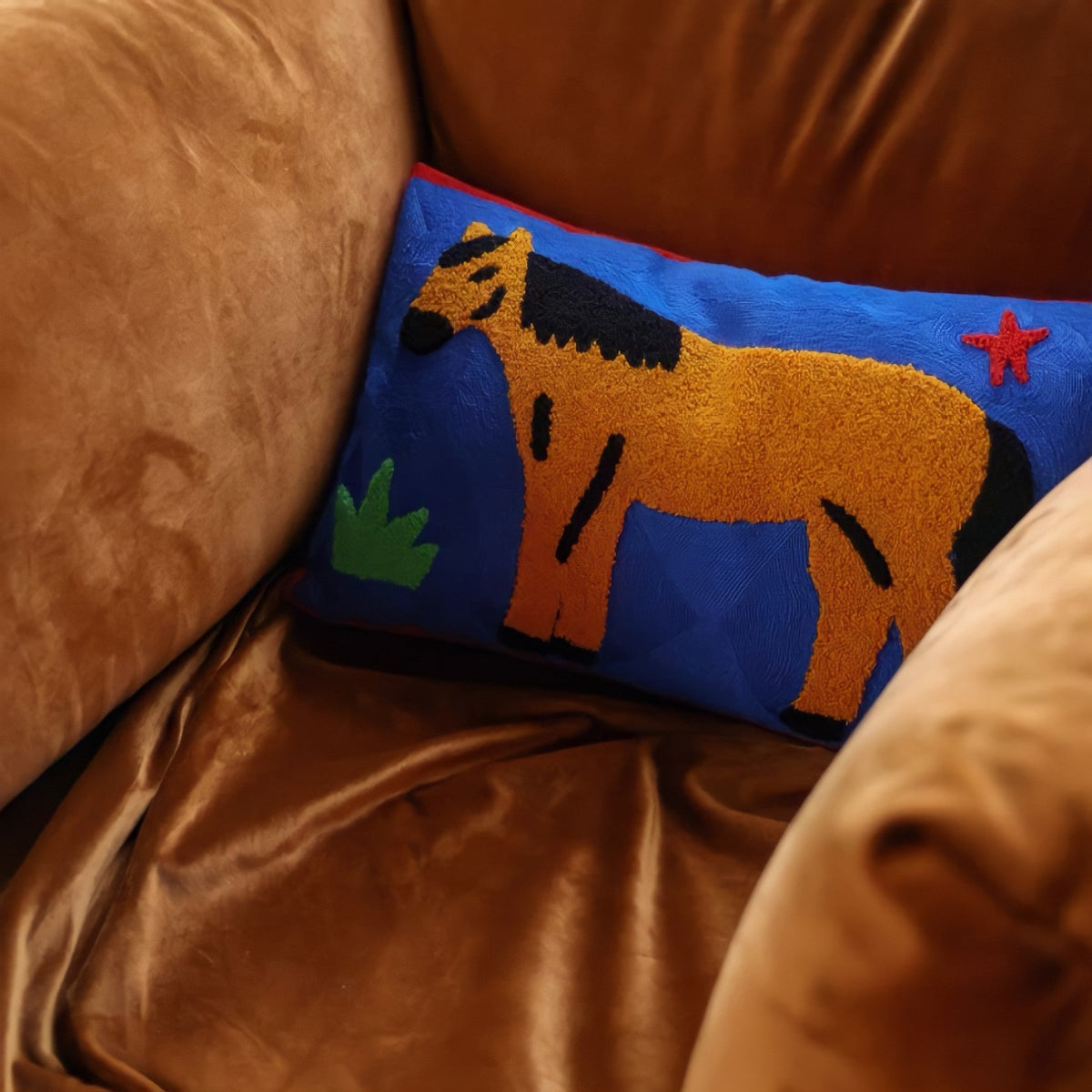 Shadow Horse Fleece Fabric Blanket