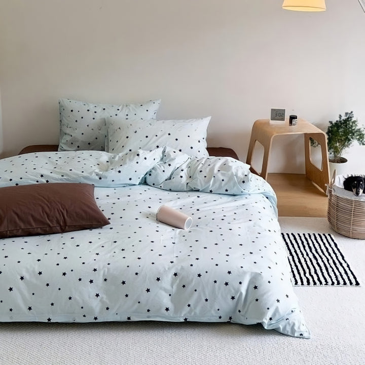 ミニスター コットン寝具セット ブルー