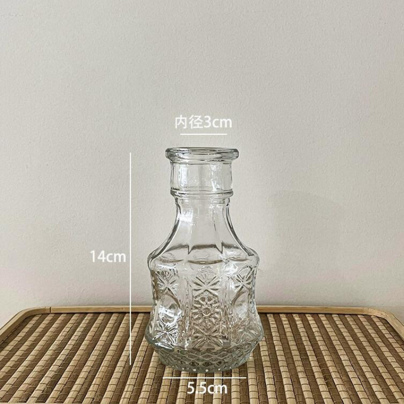 100%本物 レトロガラスミニ花瓶 工芸品