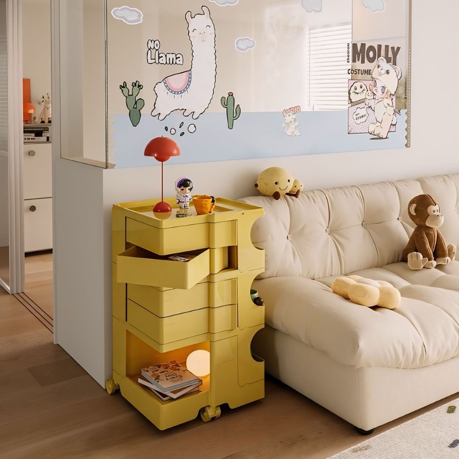 キャスター付きボビーワゴン kocol