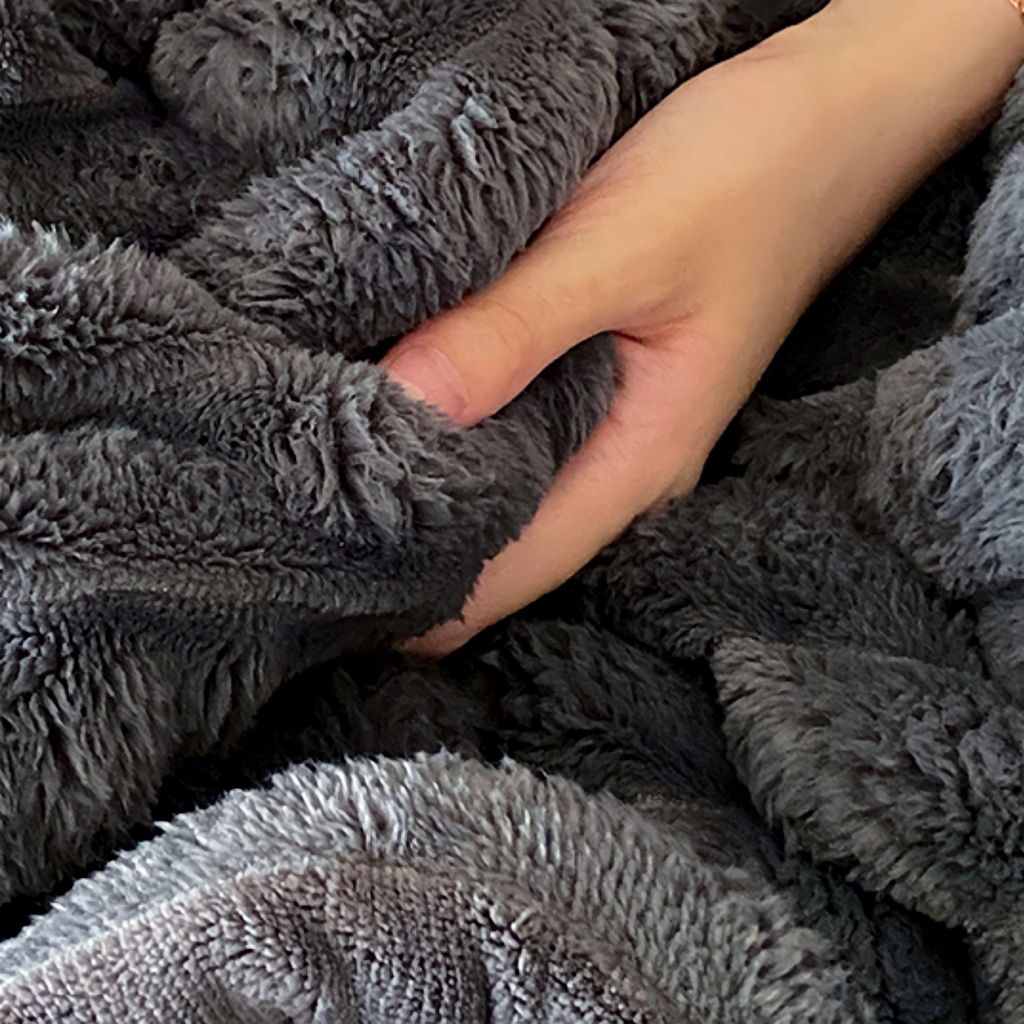 Colorful fluffy blanket 