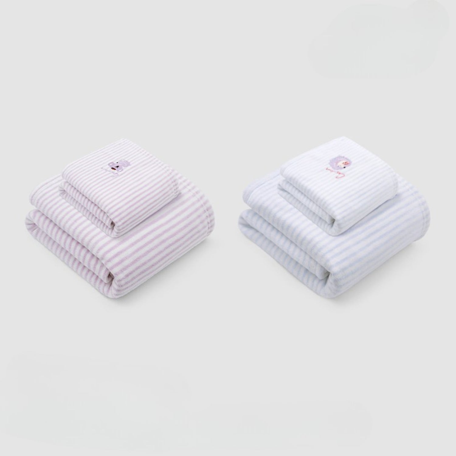 Striped antibacterial towel