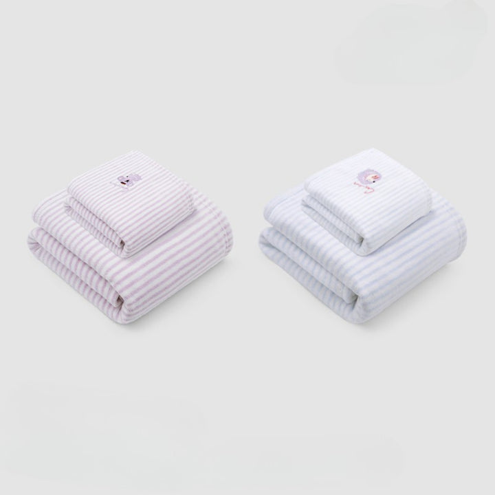 Striped antibacterial towel