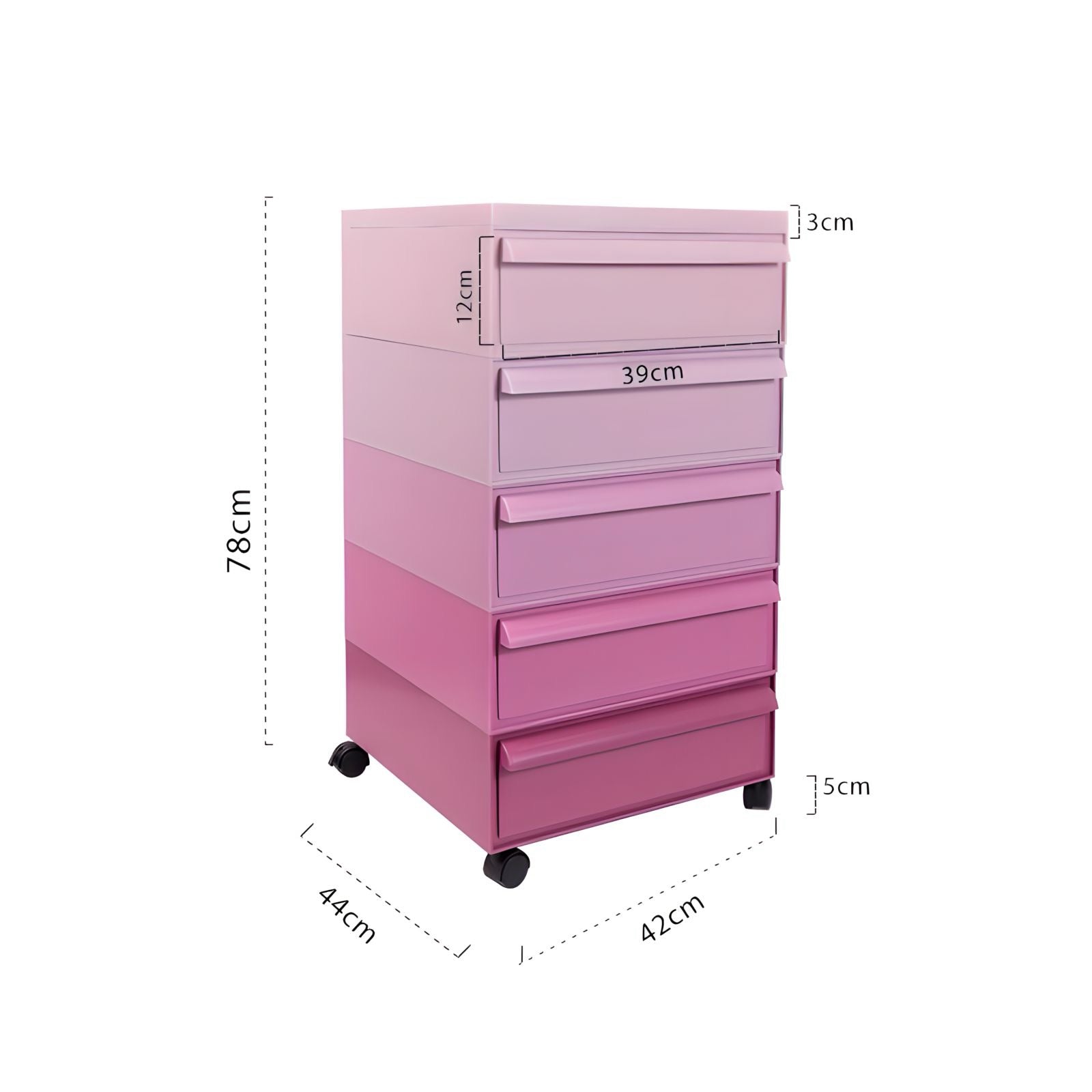 モダンカラフル可動式キャビネット kocol