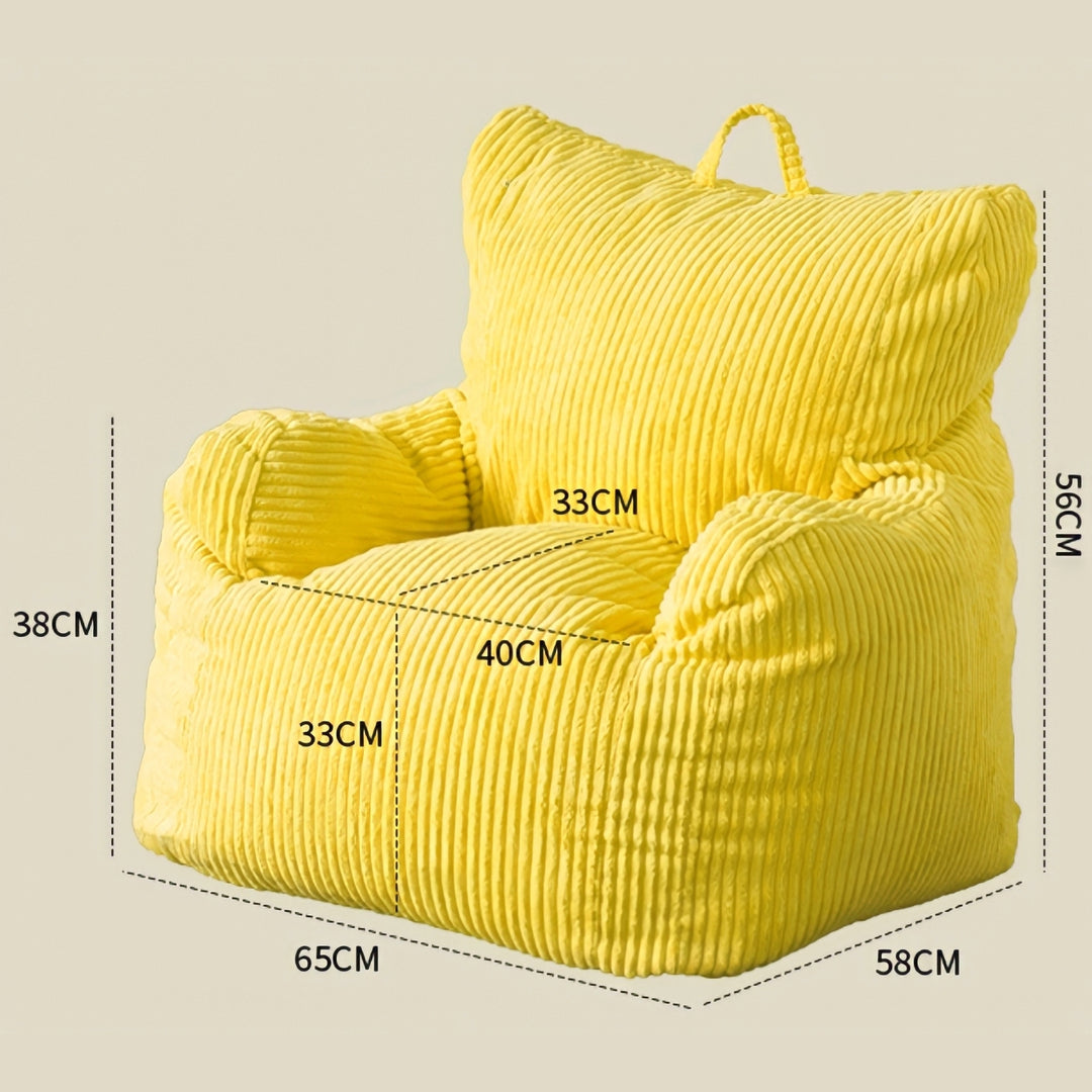 コーデュロイビーズミニソファ