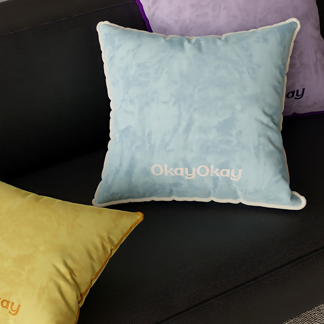バイカラースクエアクッション