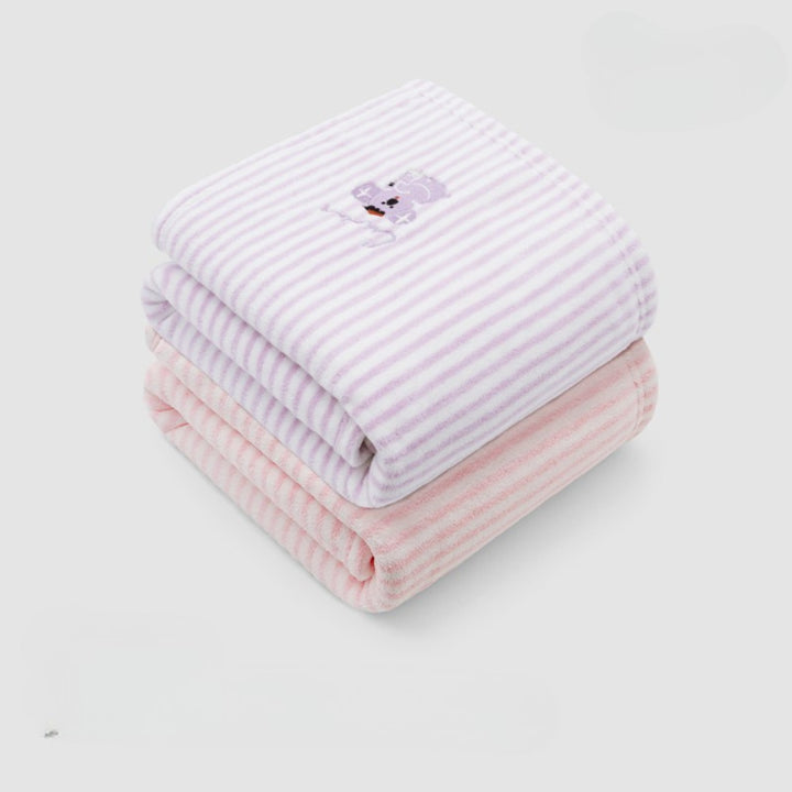 Striped antibacterial towel