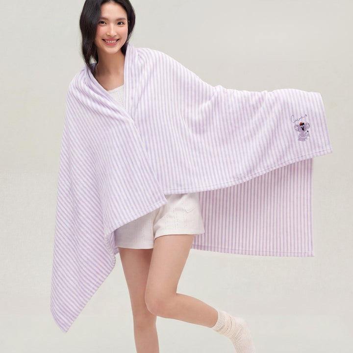 Striped antibacterial towel