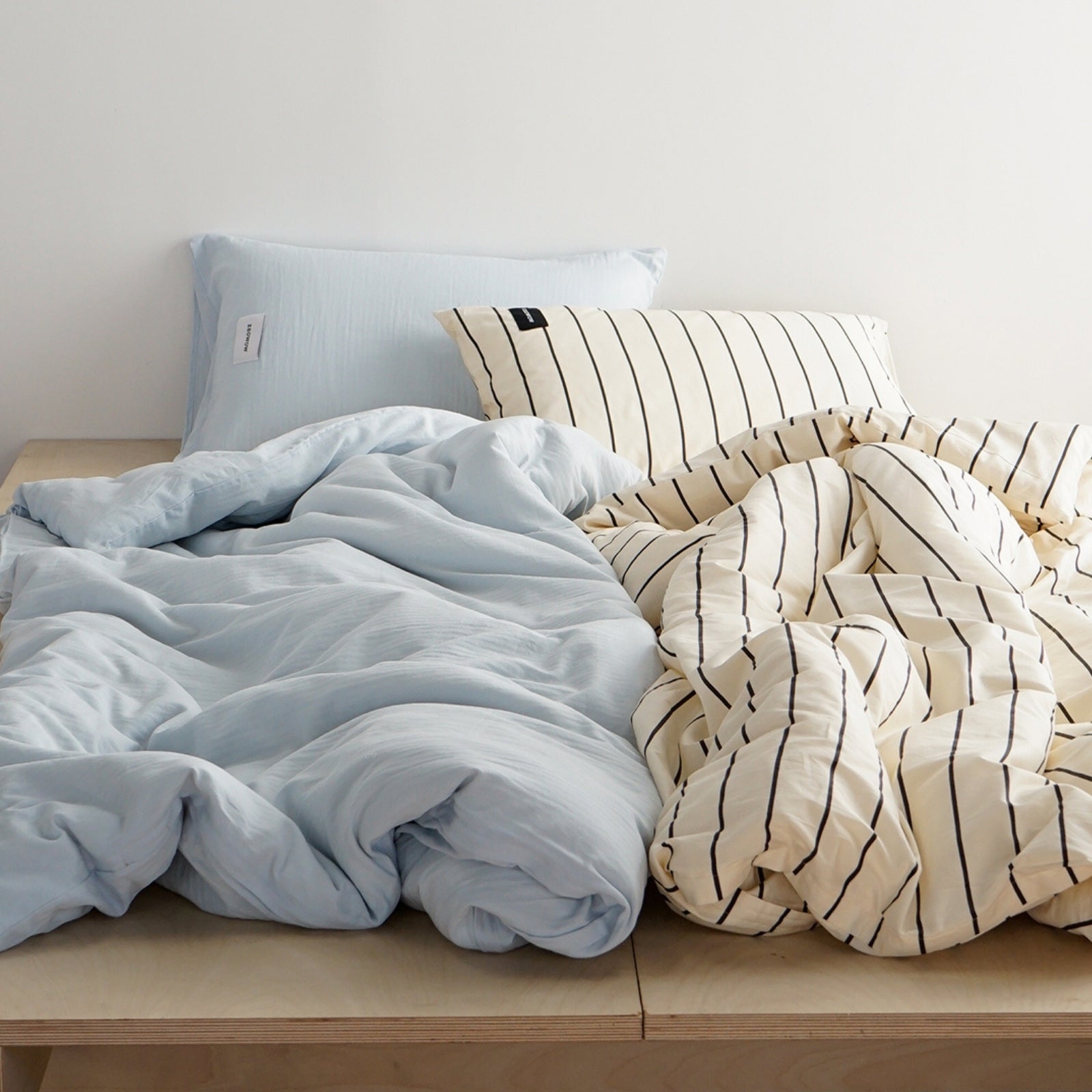 シングル布団カバー枕カバーセット ライトブルー – kocol