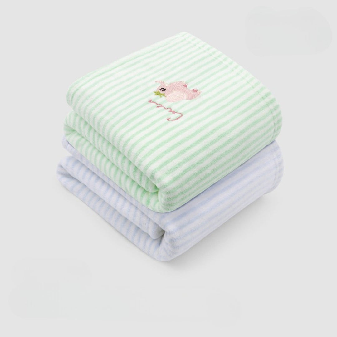 Striped antibacterial towel