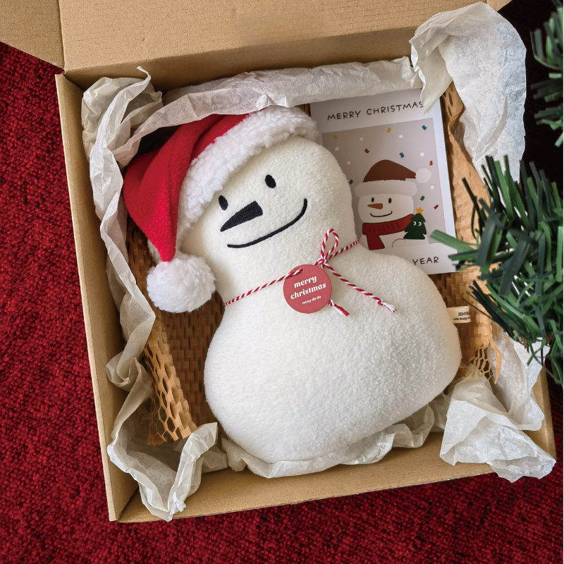 クリスマス雪だるまぬいぐるみ kocol