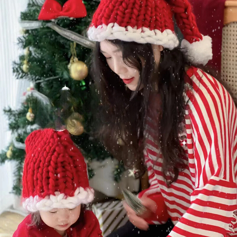 ニットウールサンタ帽子 kocol