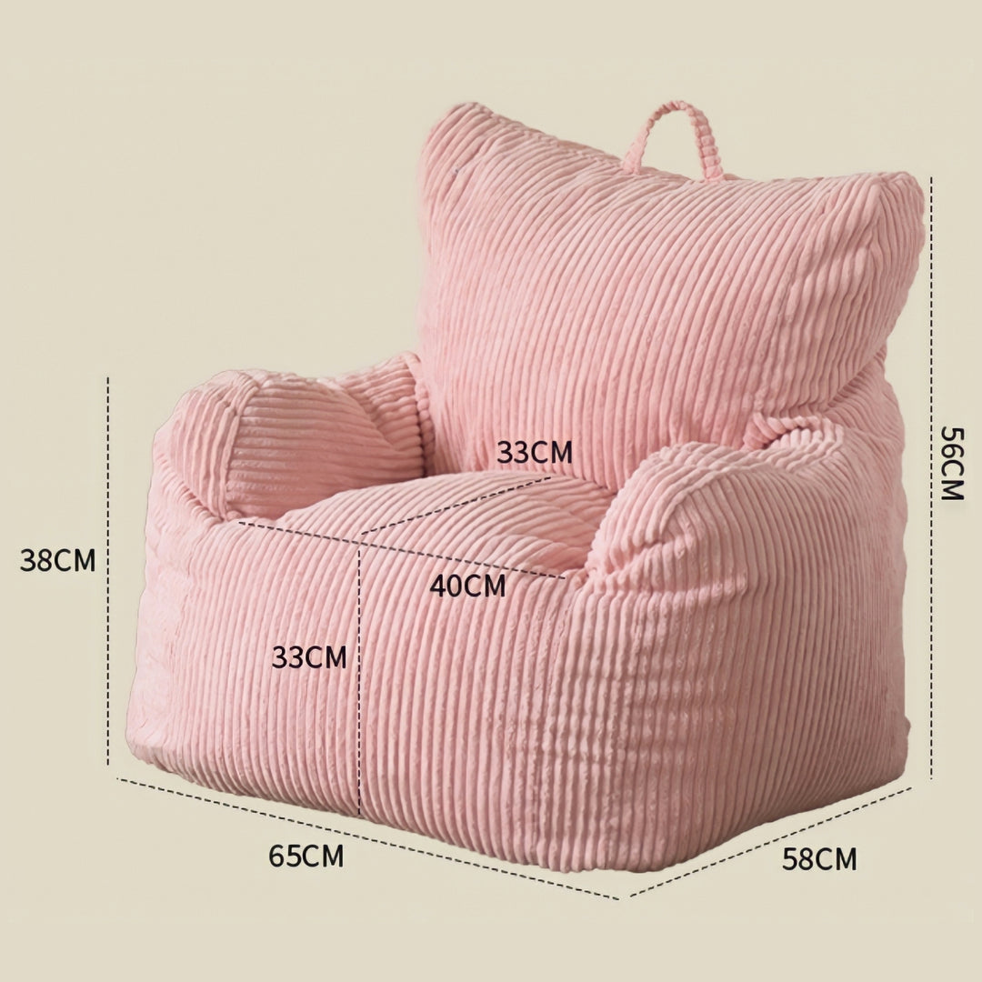 コーデュロイビーズミニソファ