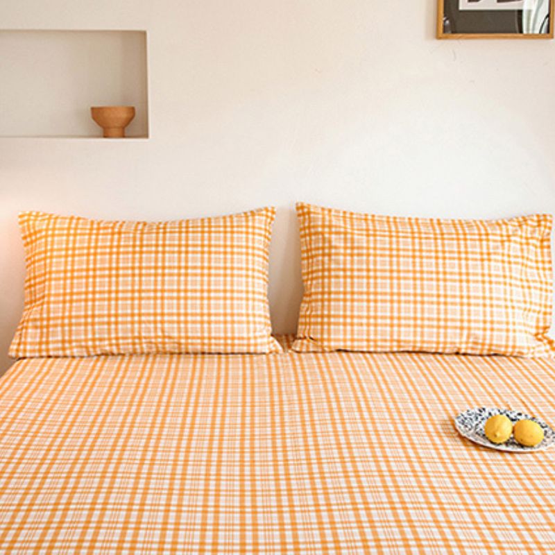 シンプルチェック柄コットン枕カバー2枚セット kocol
