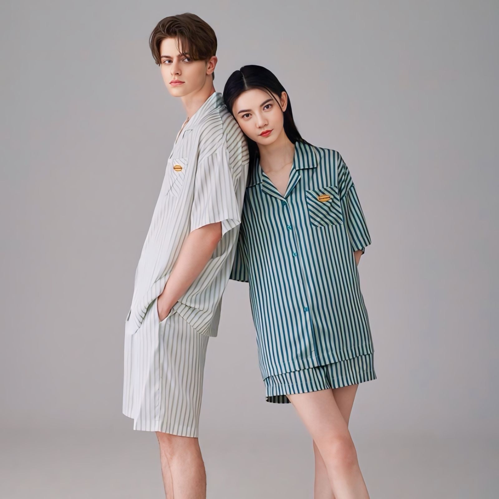 接触冷感マルチストライプパジャマ kocol