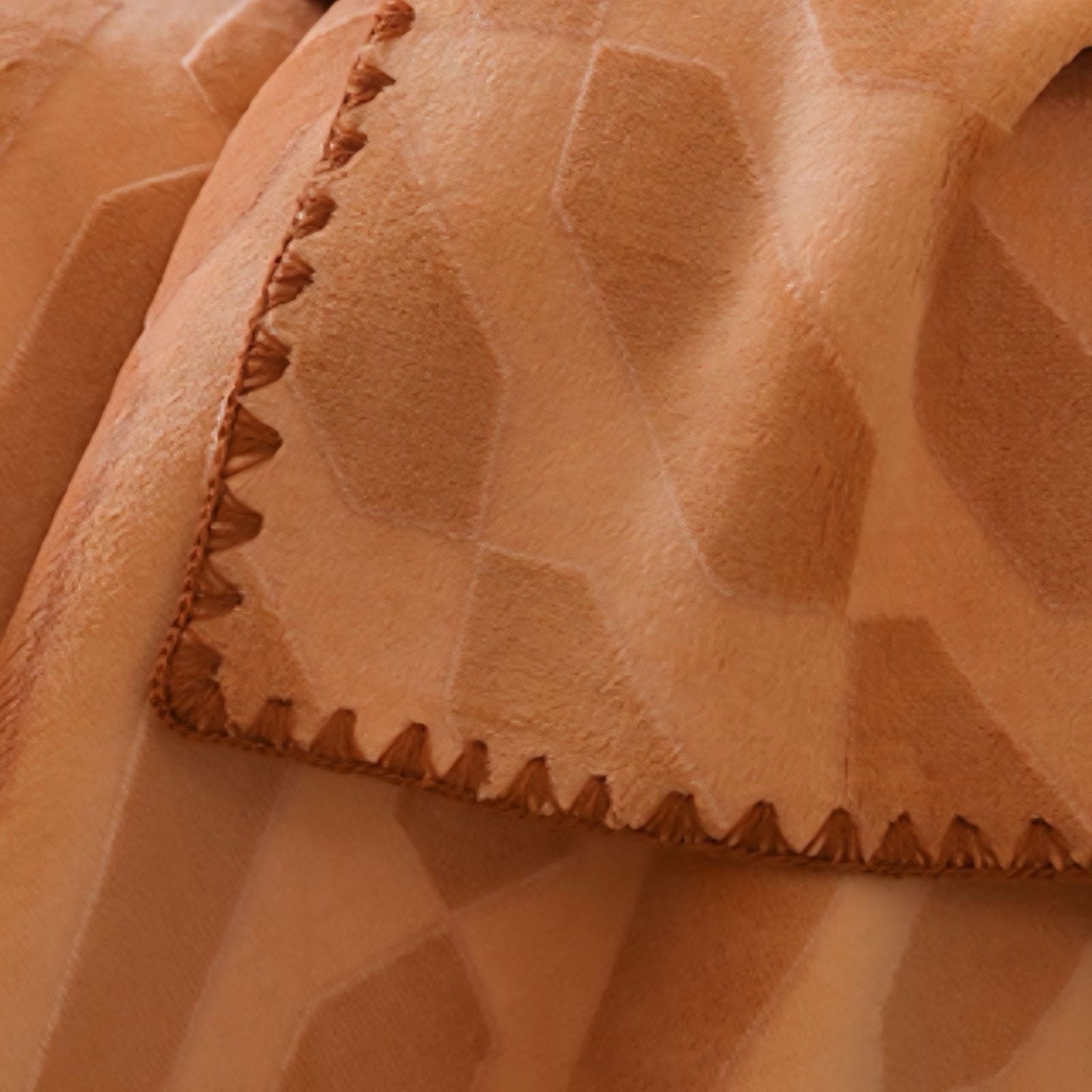 立体柄カラフルフリースブランケット 