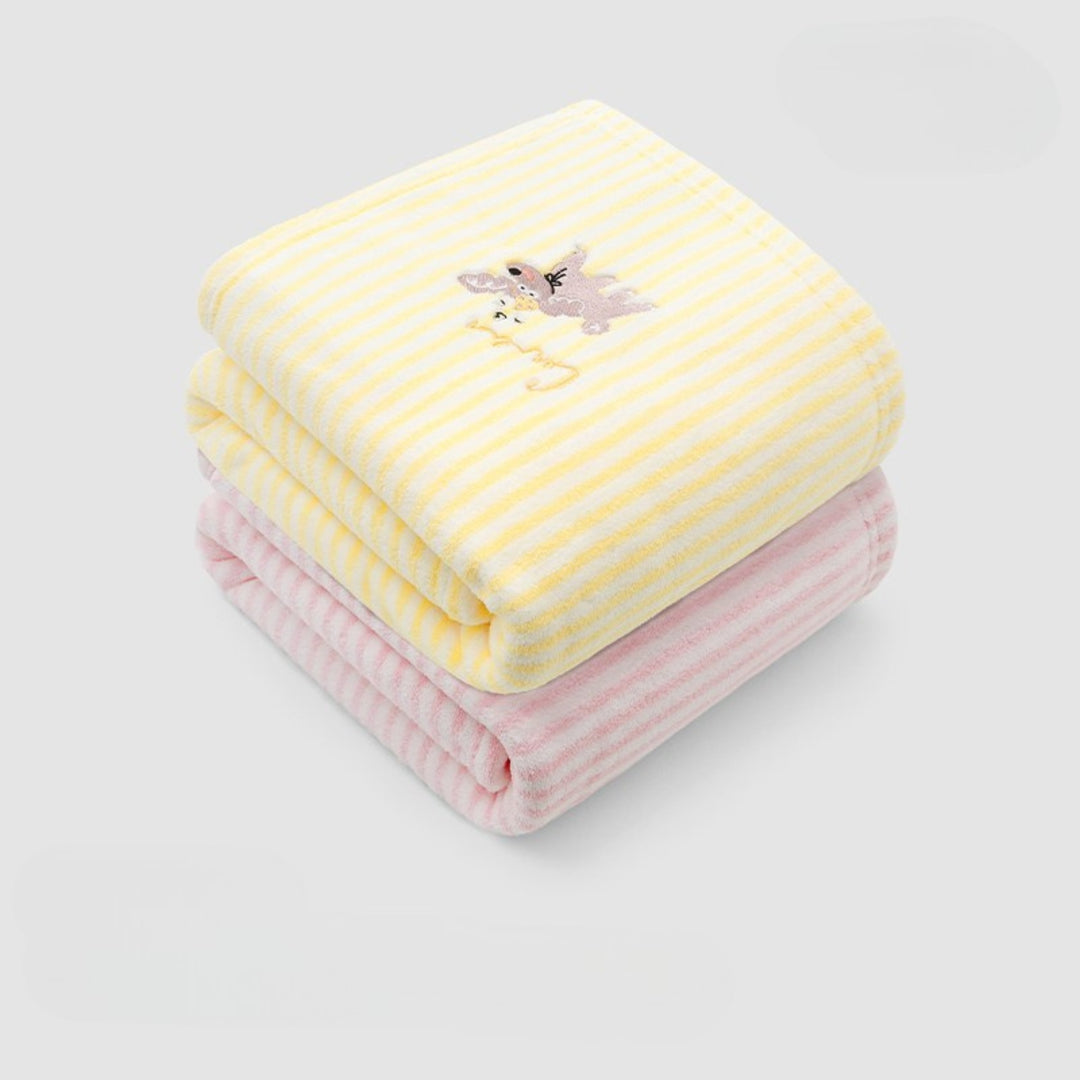 Striped antibacterial towel