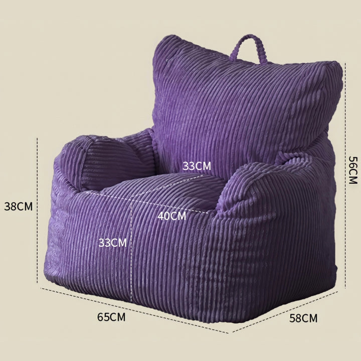 コーデュロイビーズミニソファ