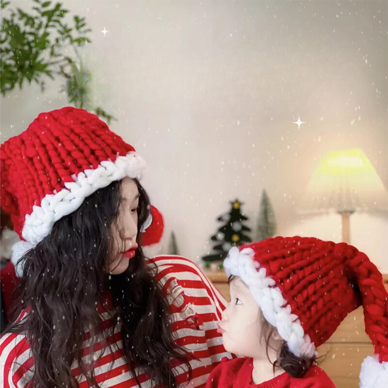 ニットウールサンタ帽子 kocol
