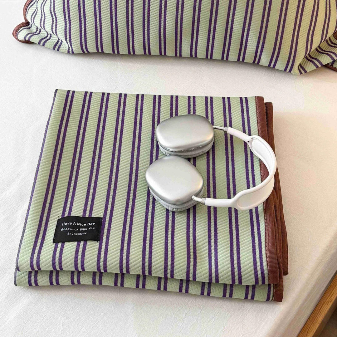 Modern Stripe Cool Pad Purple
