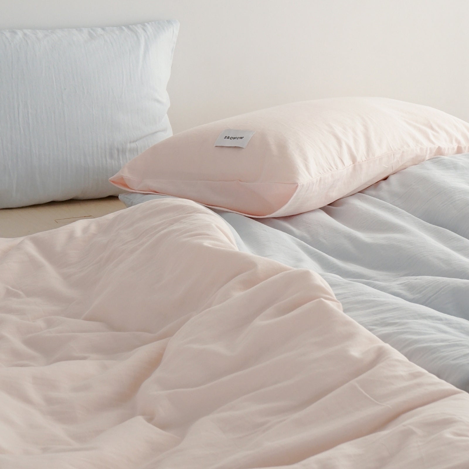 シングル布団カバー枕カバーセット ライトブルー – kocol