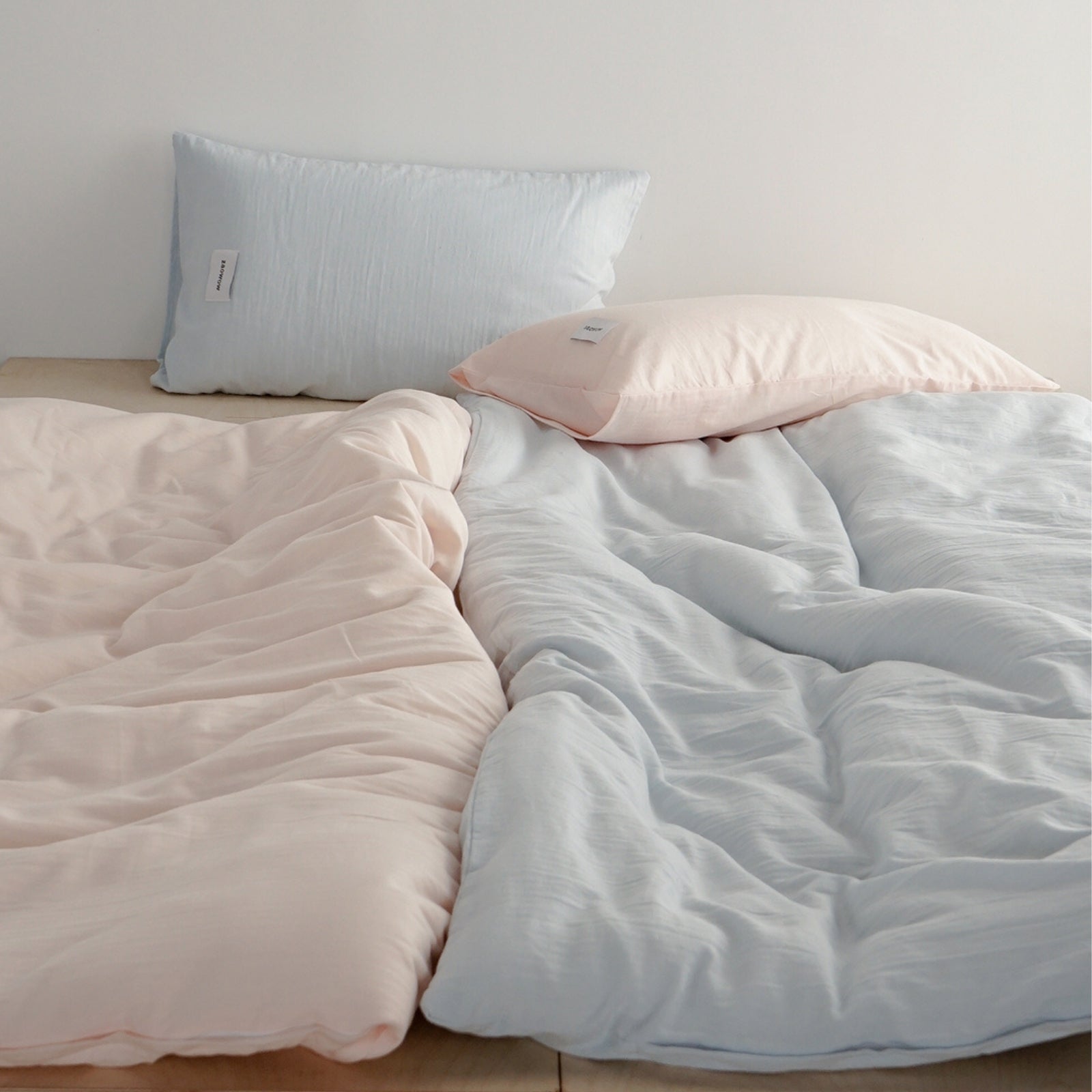 kocol 布団カバー　枕カバー　ライトピンク　ピンク シングル布団カバー枕カバーセット ライトピンク – kocol