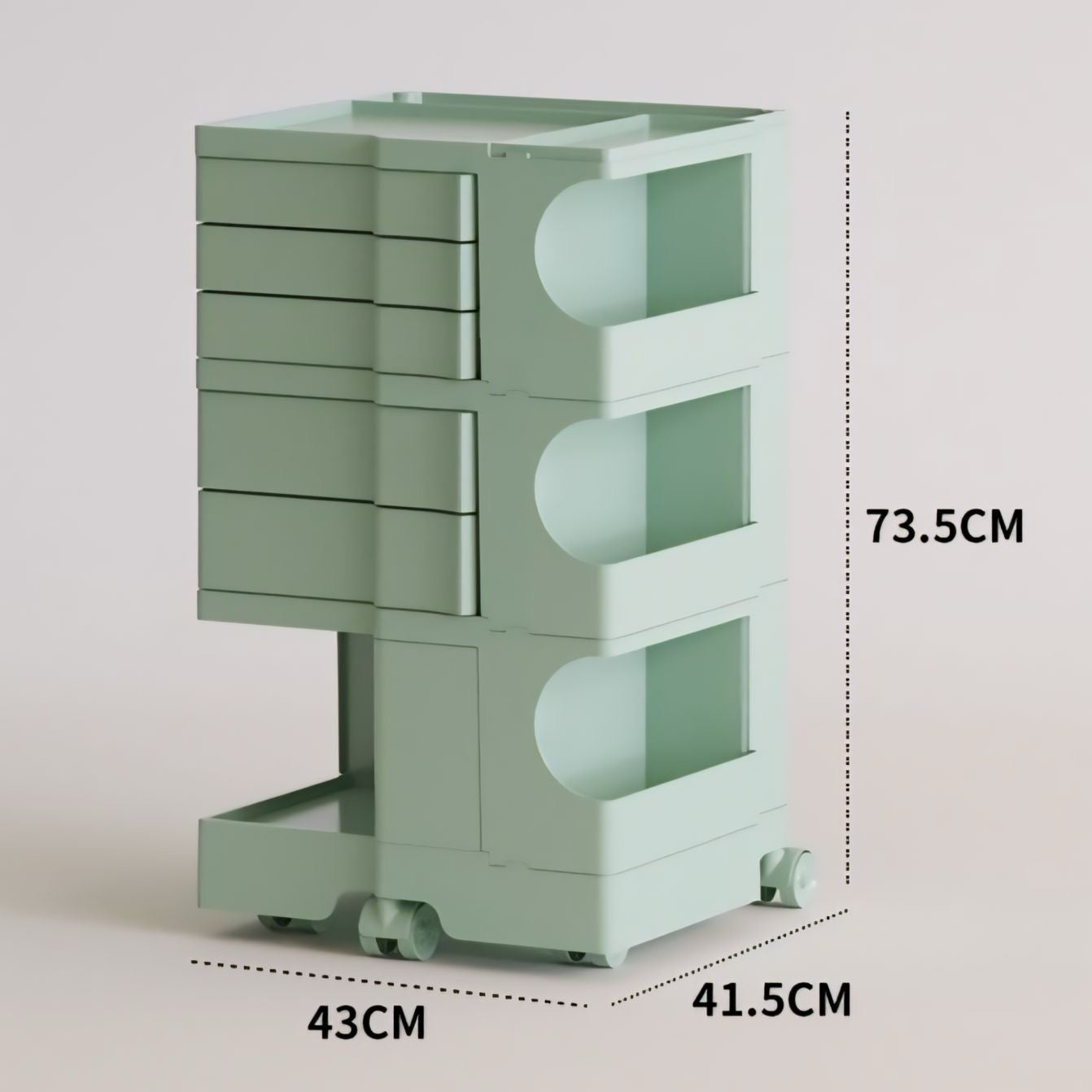 キャスター付きボビーワゴン kocol