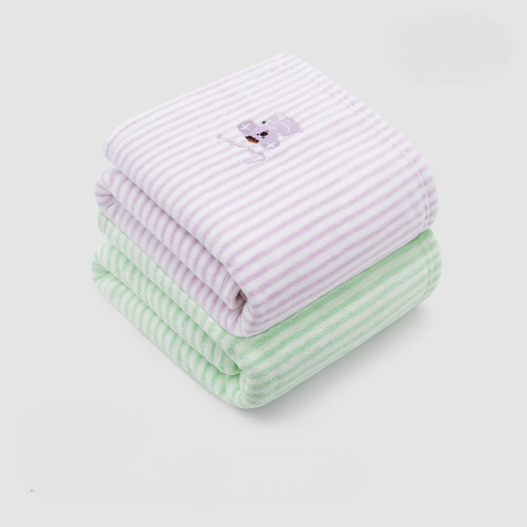 Striped antibacterial towel