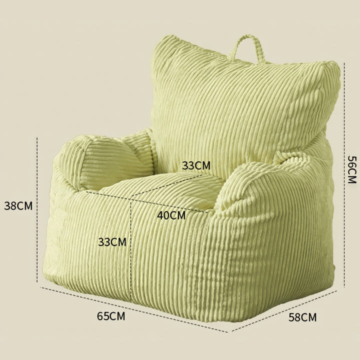 コーデュロイビーズミニソファ