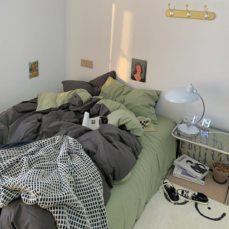 ダブルカラー2トーン寝具セット 