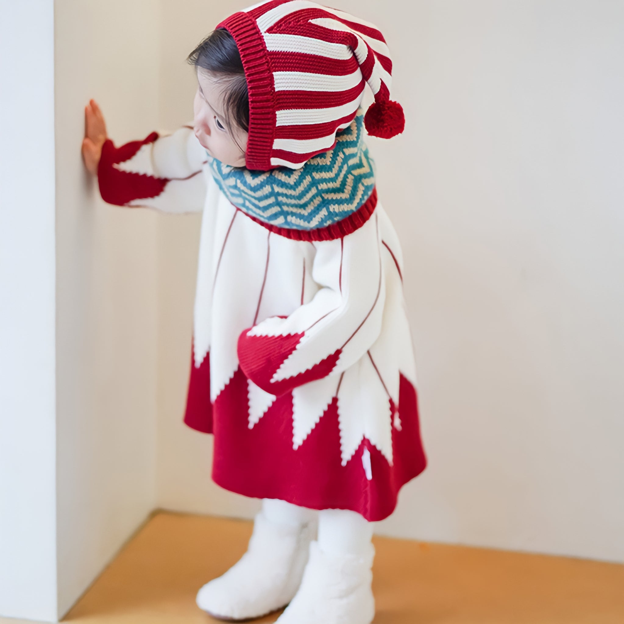 フード付きキッズクリスマスコスチューム