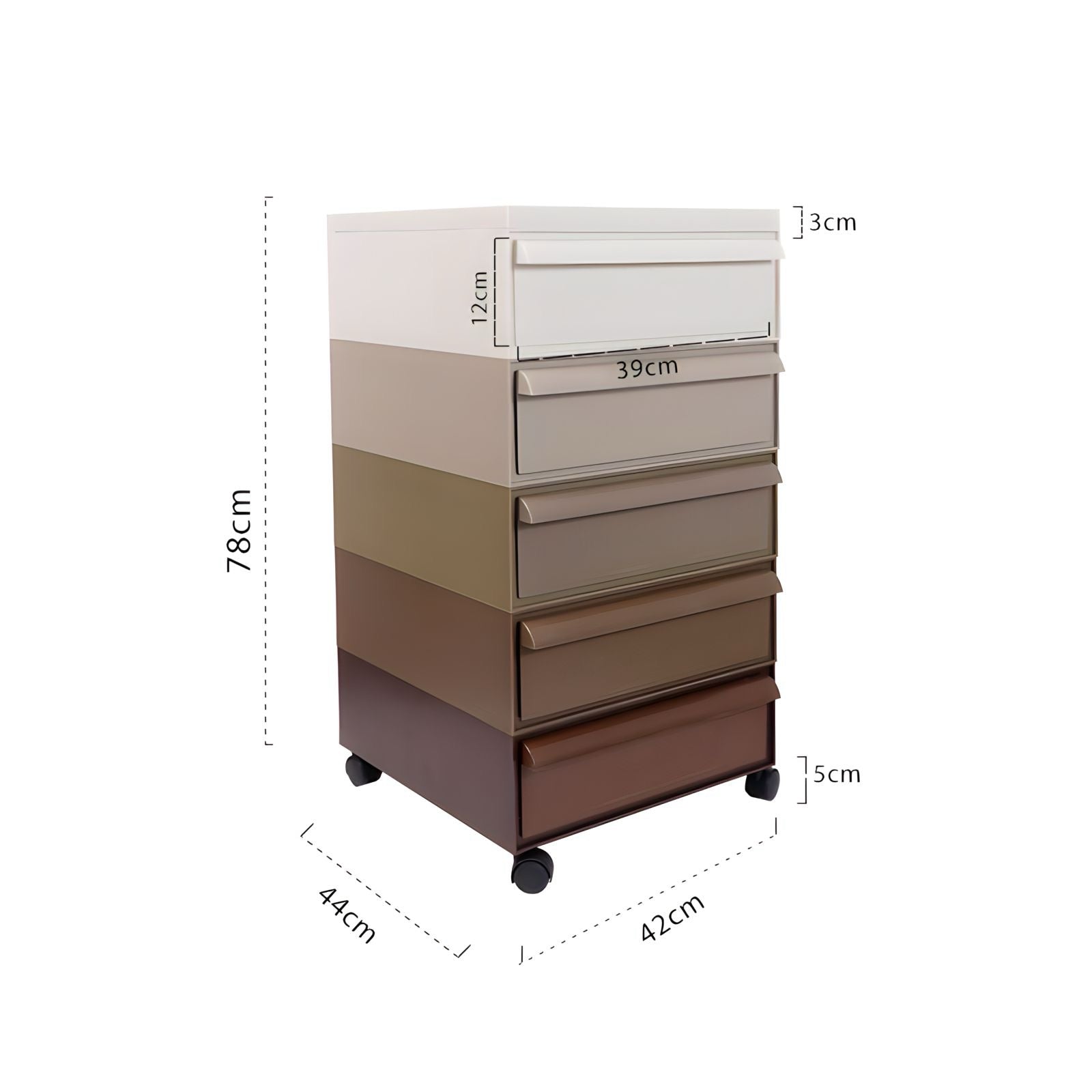 モダンカラフル可動式キャビネット kocol