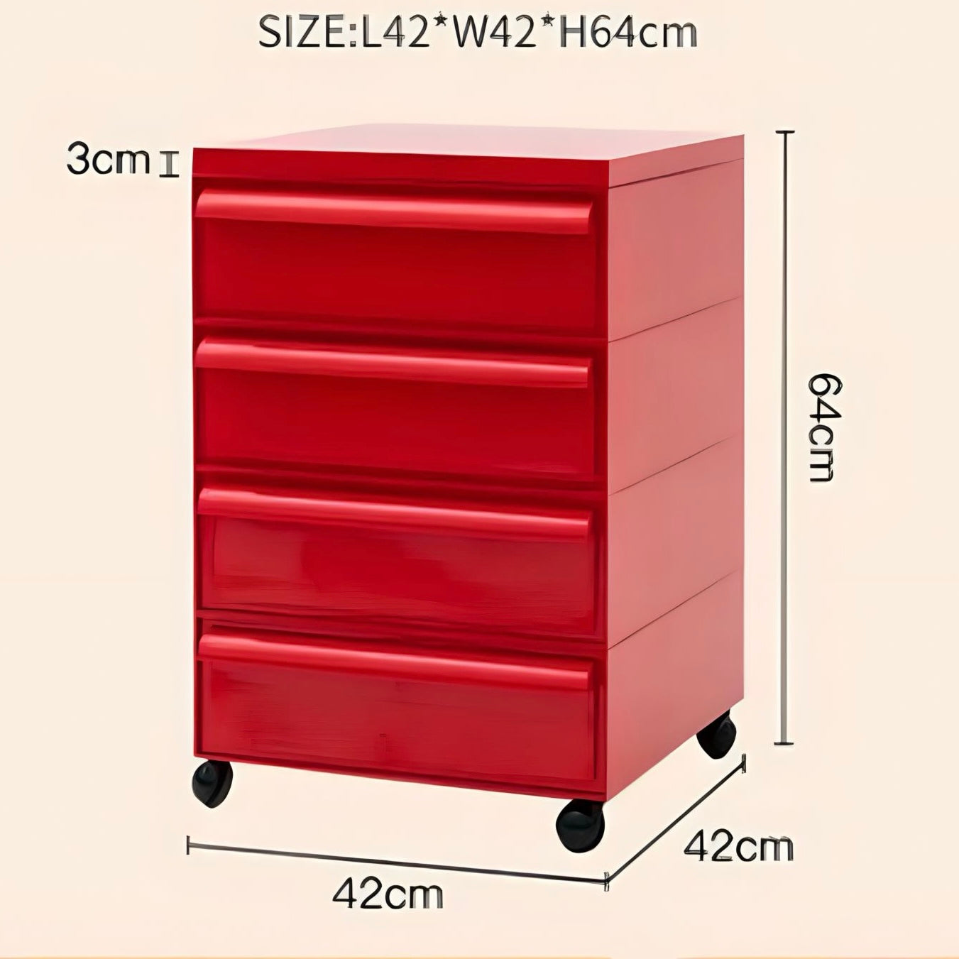 モダンカラフル可動式キャビネット kocol